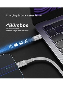 MMG USB C Braided Cable 100W, USB-C to USB-C 1 meter, USB C Charger Cable for iPhone 15, Mac Book Pro 2020, iPad Pro 2020, Switch, Samsung Galaxy all models, Pixel, Laptops and lot more  - Image 4