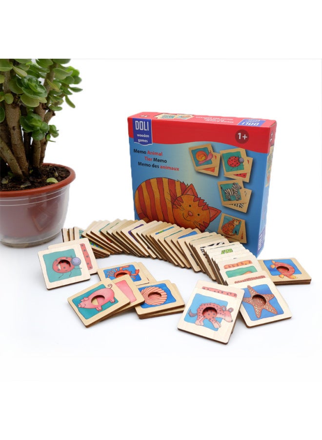 24 زوجًا من ألعاب مطابقة جلد فراء الحيوانات، ألعاب مونتيسوري في مرحلة الطفولة المبكرة للأطفال الوالدين والطفل، وسائل تعليمية تفاعلية لسطح المكتب، مطابقة للنمط - اللون: نمط الاقتران - Image 2