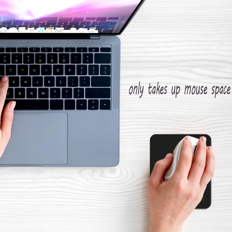 White Faux Leather Mouse Pad 10 24 x 8 27 Inches Non Slip Smooth Surface - Image 5
