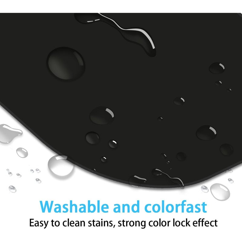 White Faux Leather Mouse Pad 10 24 x 8 27 Inches Non Slip Smooth Surface - Image 4