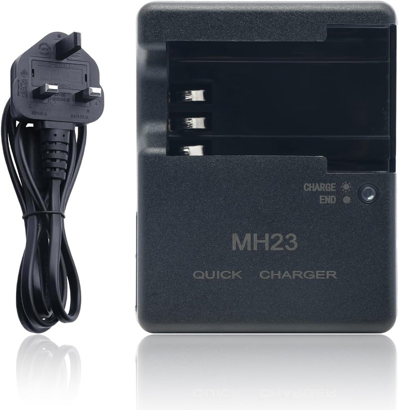 LumsAura MH-23 Battery Charger for Nikon EN-EL9 EN-EL9a Batteries, Quick Replacement Charger Compatible with Nikon D40 D40X D60 D3000 D5000 DSLR Cameras - Image 1