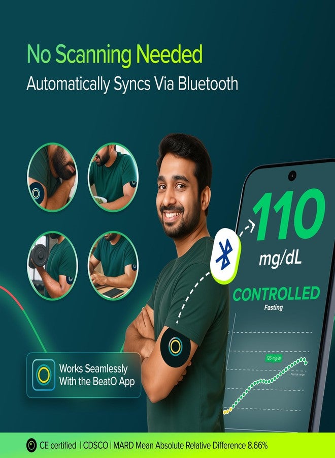 BeatO 15-Day Bluetooth CGM + 30 Day Expert Coaching Plan - Image 4