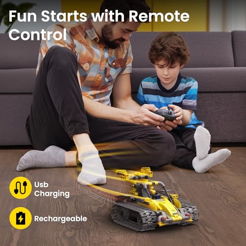 Sillbird Robot Building Kit with Remote Control STEM Gifts for Boys Age 8-13, Technic Coding Robotic Toys for Kids Birthday, Buildable 5in1 Models with 488 Pieces - Image 3