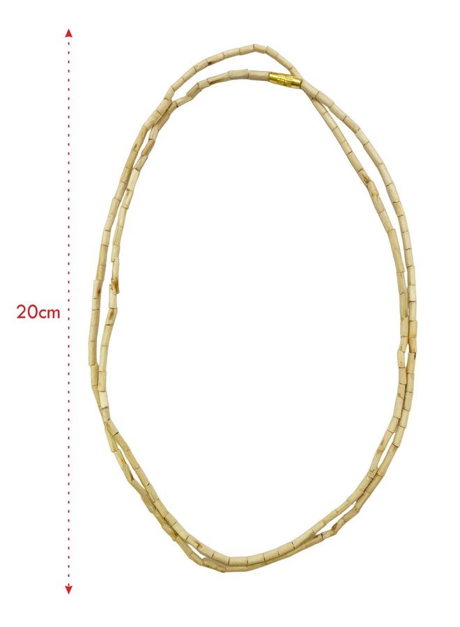 Saubhagya Global Brown Wood Tulsi Kanthi/Rosary 1 Round Mala for Men & Women, Length-31 Inches/ 80 Cms (Set of 2) - Image 2