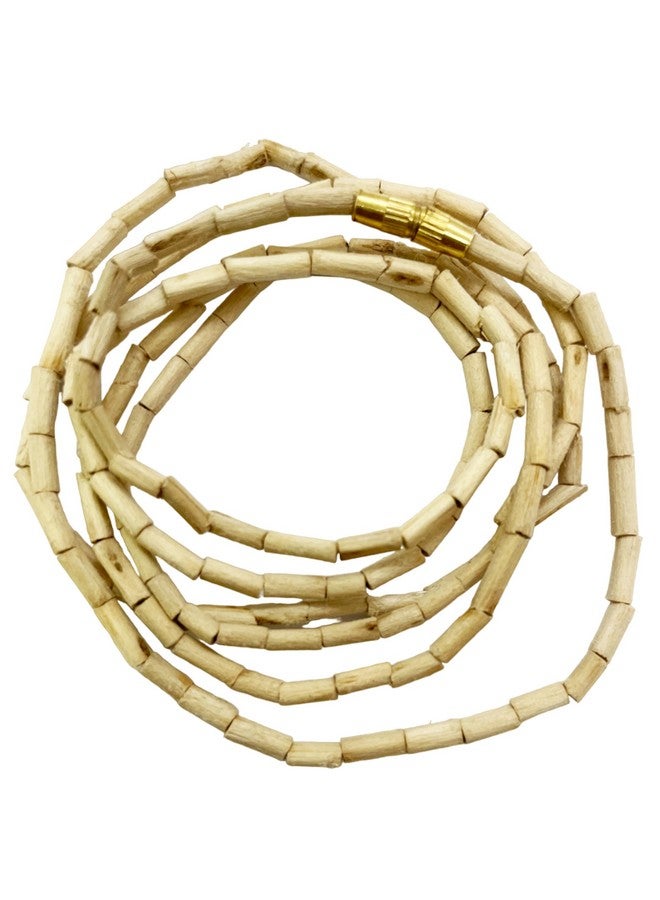 Saubhagya Global Brown Wood Tulsi Kanthi/Rosary 1 Round Mala for Men & Women, Length-31 Inches/ 80 Cms (Set of 2) - Image 1