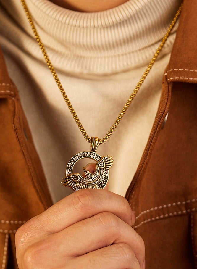 Stainless Steel Men's Necklace European Style Punk Necklace - Image 1