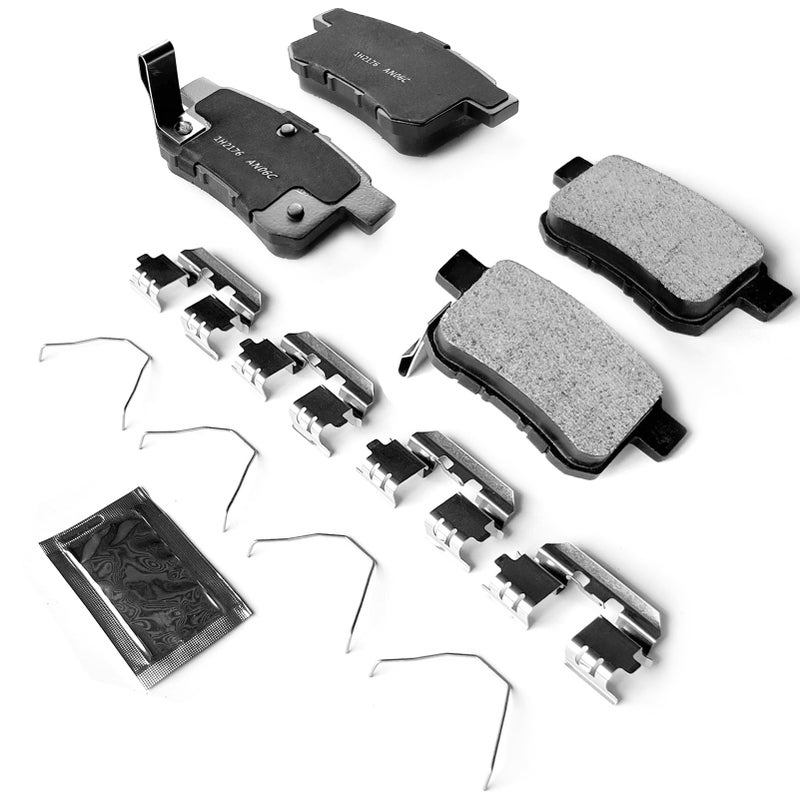 KEIYSHOLCK Rear Brake Pads Set Compatible with 20092014 Acura TSX 20082017 Honda Accord OEM Number Replace BC1451
