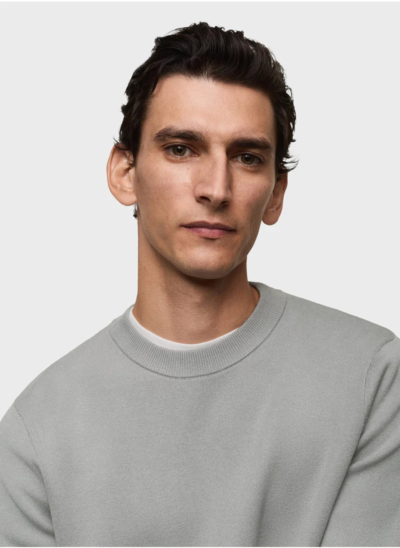 Mango Man Regular-Fit Knitted Sweater
