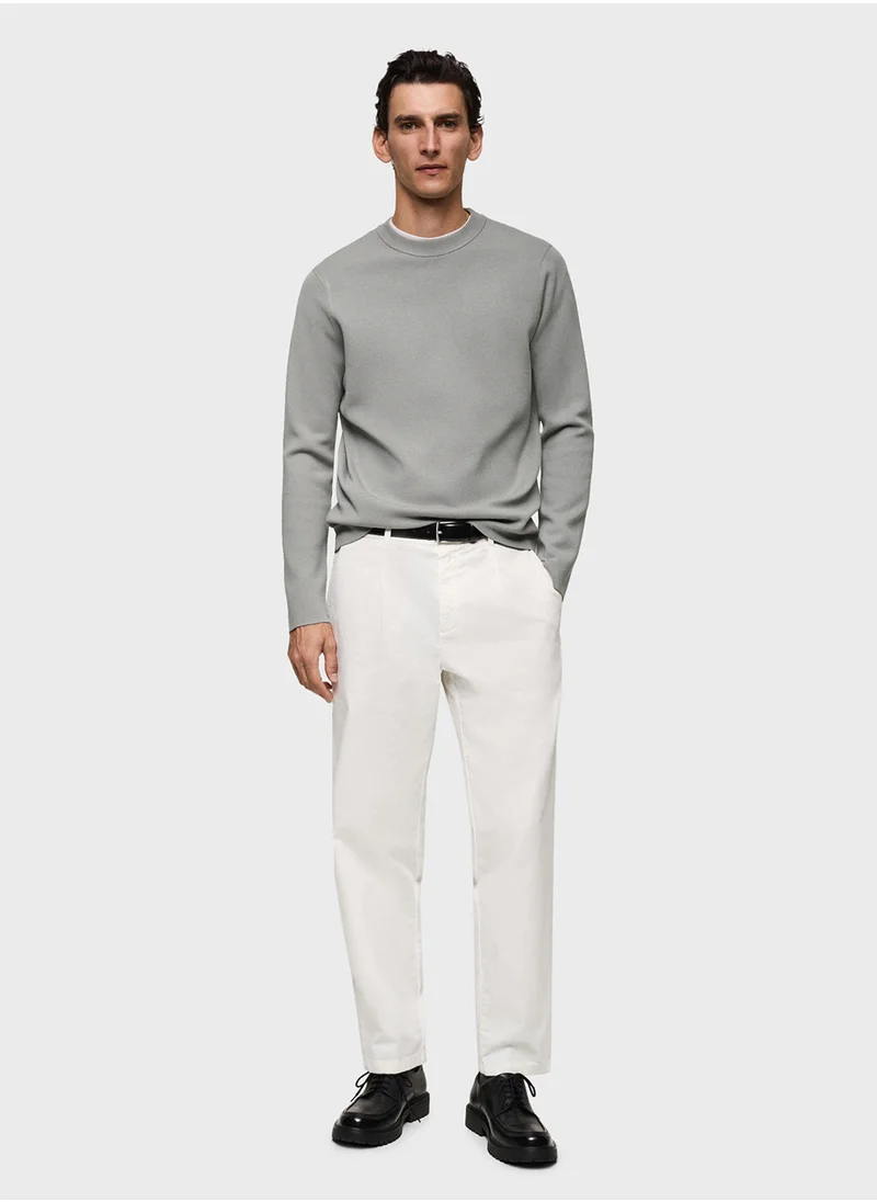 Mango Man Regular-Fit Knitted Sweater