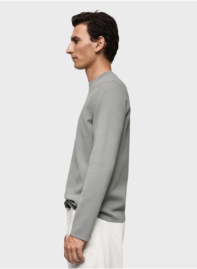 Mango Man Regular-Fit Knitted Sweater