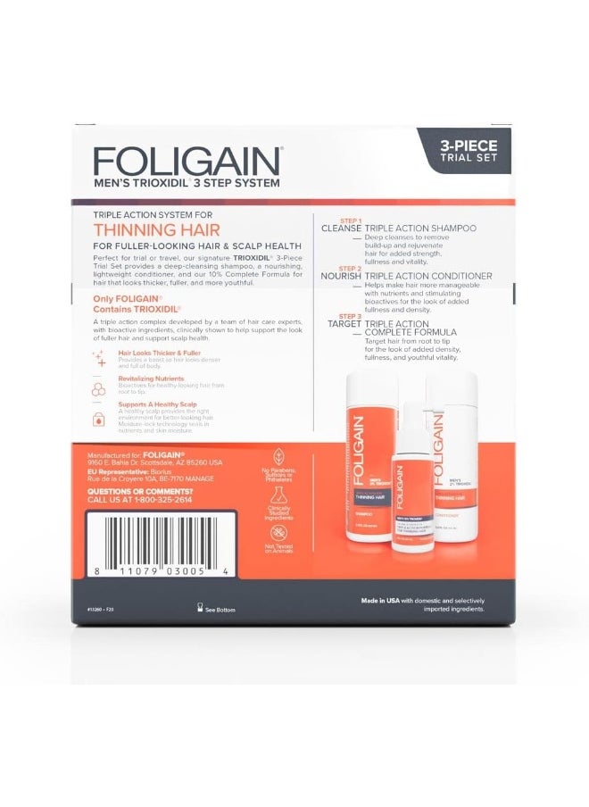 FOLIGAIN - Men'S Triple Action Hair Care System - Kit - Image 1