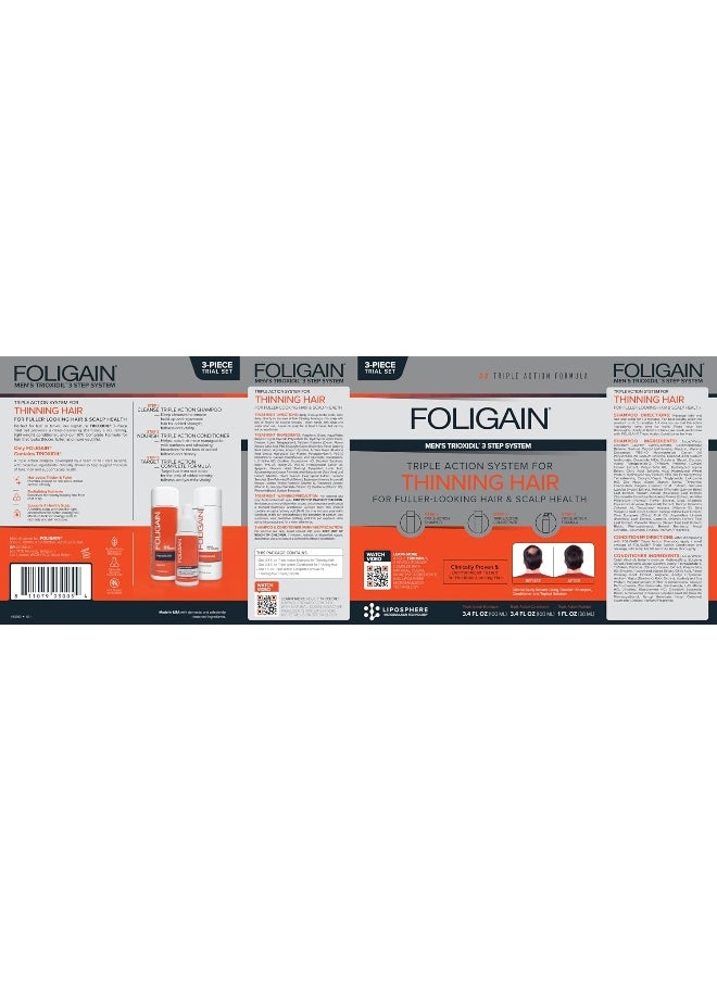 FOLIGAIN - Men'S Triple Action Hair Care System - Kit - Image 1