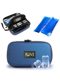 ARINA Medicine & Insulin Cooler Travel Case with LCD Display & Long-lasting Cooling (2 TSA-Approved Ice Packs Included) - Fits 4-8 Pens & Other Medications  - Image 1