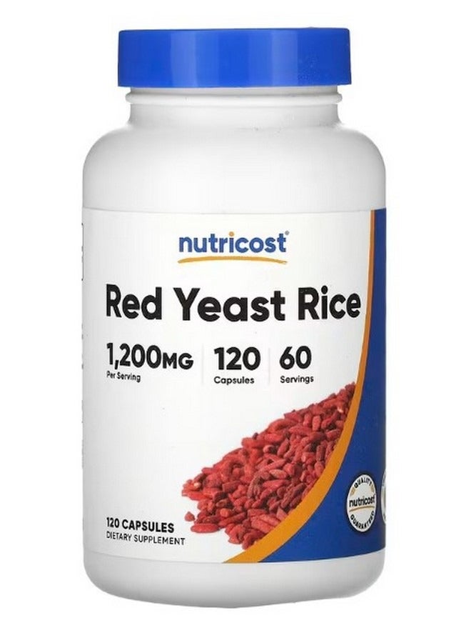 Nutricost Red Yeast Rice 1200 mg 120 Capsules 600 mg per Capsule - Image 1
