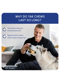 Downtown Pet Supply Yak Cheese Himalayan Dog Chews - Large Yak Chews Rich in Nutrients for Medium to Large Dogs - Long Lasting, Odorless and Easy to Digest Cheese Dog Treats - 2 LB - pzsku/Z272D9D5631E256851F1AZ/45/_/1737031865/1c14e905-9a5a-4836-ab57-f9c00a8030c3