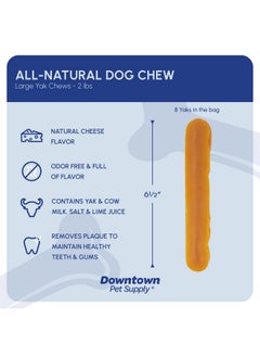 Downtown Pet Supply Yak Cheese Himalayan Dog Chews - Large Yak Chews Rich in Nutrients for Medium to Large Dogs - Long Lasting, Odorless and Easy to Digest Cheese Dog Treats - 2 LB - pzsku/Z272D9D5631E256851F1AZ/45/_/1737031963/d83b3fa4-97c0-4a08-9336-ad310638356b