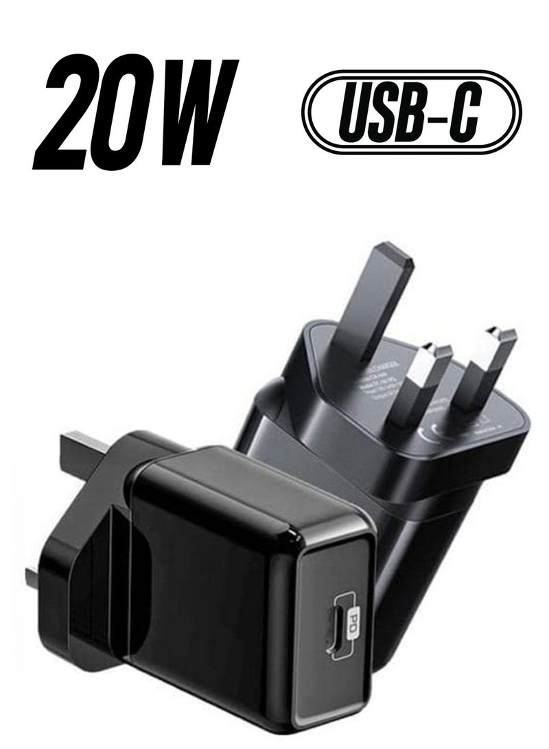 Mcdodo CH-6692 20W Fast and PD Single Port Wall Charger with iPhone Charging Cable - Black - Image 1