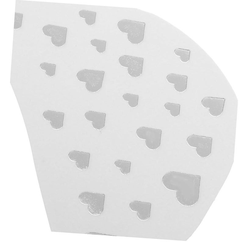 Outanaya 4pcs Tattoos Cute Heat-shaped Face Stickers for Makeup Shiny Facial Accessories for Festivals and Parties - Image 3