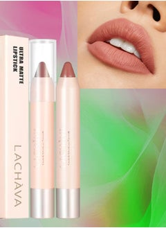 LACHAVA Ultra Matte Lipstick Waterproof and Long Lasting Lip Liner Lip Makeup Matte Finish Hydrating Lipstick Matte Nude Lipstick Lipliner Lip Crayons Moisture Smooth Matte Lipstick Pencils # 05  - Image 1