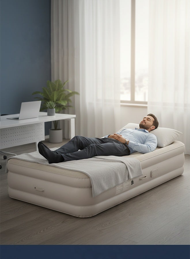 careX Queen Size Inflatable Air Mattress | 40CM Elevated Fast Inflate Air Bed for Home & Outdoor - Image 1