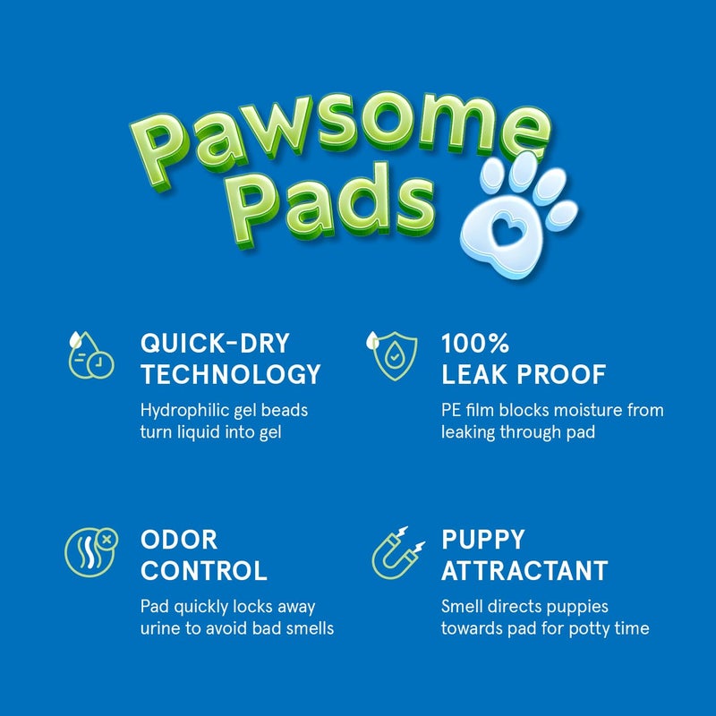 Stack Man Puppy Pads Pet Pee Pads for Dogs & Puppy Training [100-COUNT] Potty Pads for Dogs 22" x 22" Leak-Proof Dog Pee Pads - Quick-Dry Surface - Heavy Duty Absorbent Disposable Dog Wee Pad Bulk Pack - Image 2