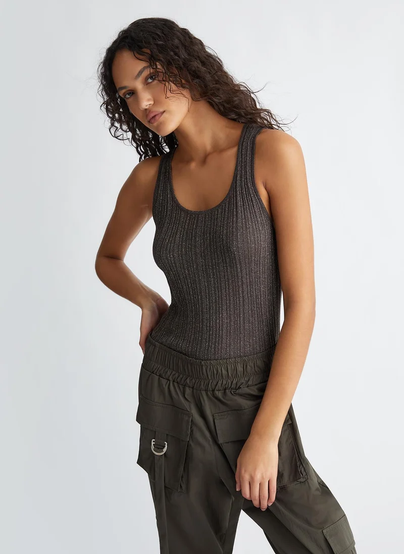 Liu Jo LurexÂ® top