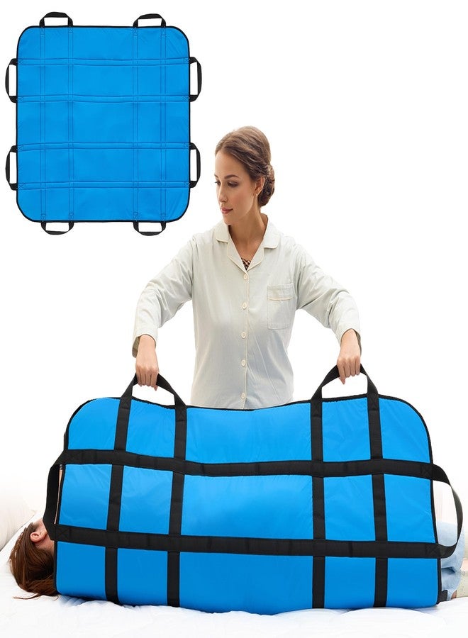 Careboda Nylon Positioning Bed Pad with Reinforced 8 Handles, 48" x 40" Reusable Transfer Sheet for Lifting, Turning, Moving and Positioning, Waterproof Draw Sheet for Patients and Elderly - Image 1
