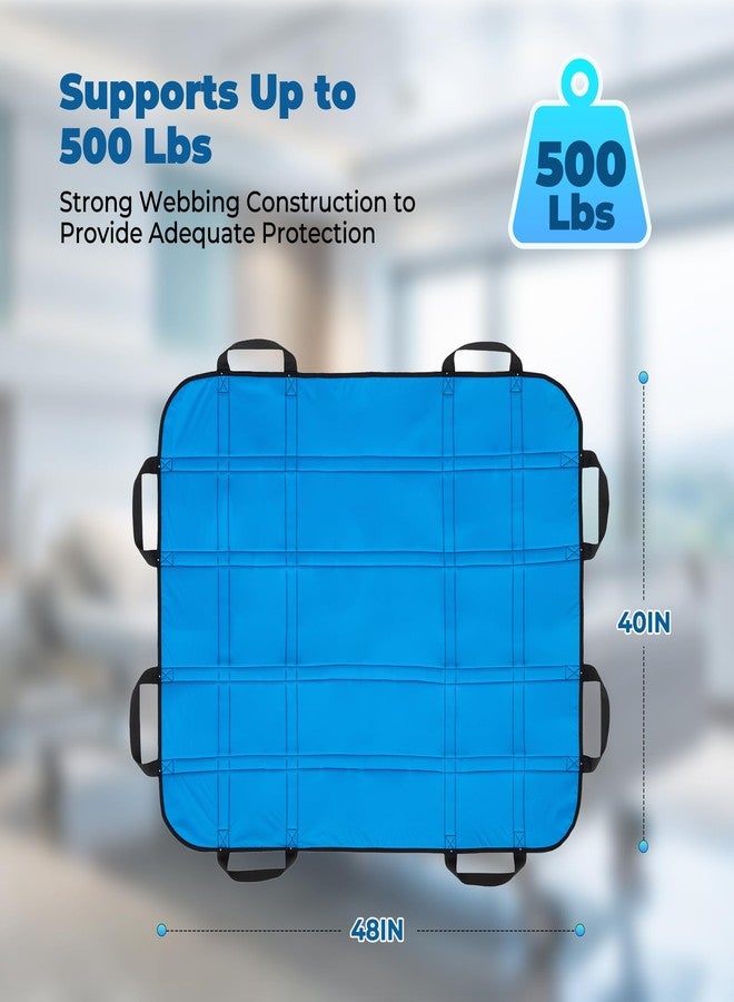Careboda Nylon Positioning Bed Pad with Reinforced 8 Handles, 48" x 40" Reusable Transfer Sheet for Lifting, Turning, Moving and Positioning, Waterproof Draw Sheet for Patients and Elderly - Image 5