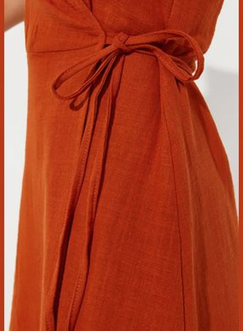 trendyol Flutter Sleeve Dress