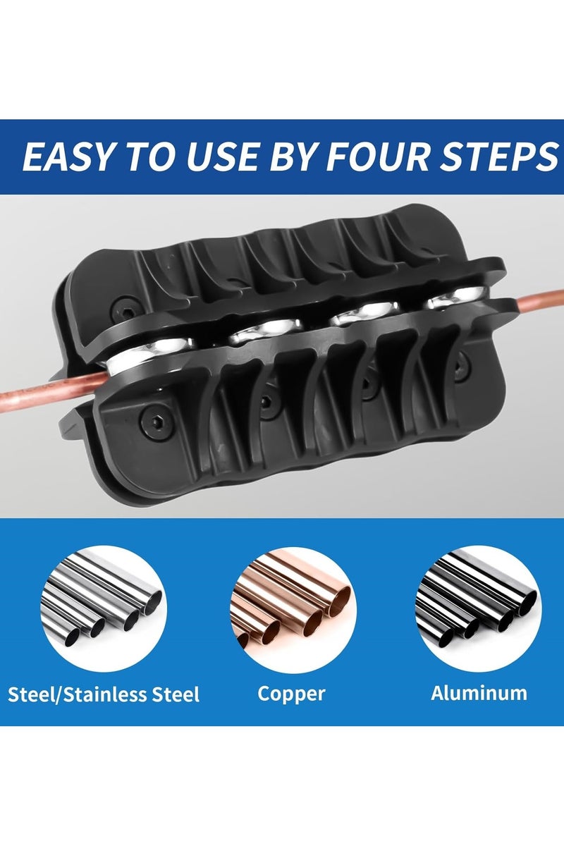 3/8 Inch Tubing Straightener, Handheld Brake Line Tube Straightening Tool for Fuel Line Copper Aluminum Steel Coils - Image 4