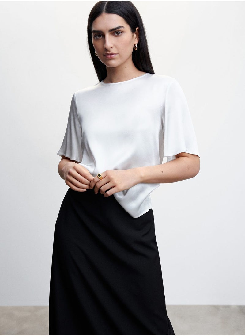 MANGO - Round Neck T-Shirt - Image 1