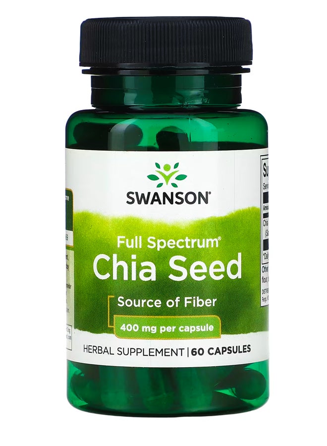 SWANSON Full Spectrum Chia Seed 400 mg 60 Capsules