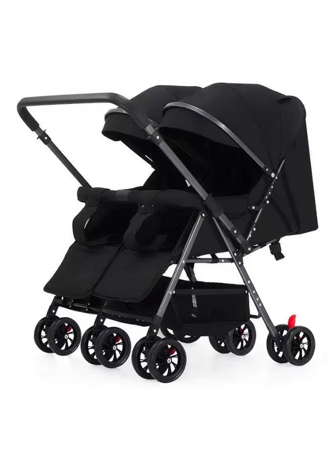 عربة توأم جنبًا إلى جنب مناسبة لطفلين حديثي الولادة حتى حوالي 24 شهرًا - Image 2