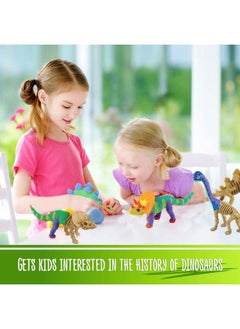 Dino Models, Clay Craft Kit Dinosaur Arts And Crafts For Kids Build A Dinosaur Gifts For Boys & Girls Build 4 Dinos With Air Dry Magic Modeling Clay Model Set Ages 3, 4, 5, 7, 8+ Boy Or Girl Stem - pzsku/Z272E20353FA1A6F367DCZ/45/_/1680817416/b122a871-1a7b-47e7-abc1-3782d41b81fd