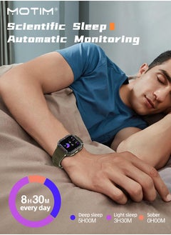 Motim Smart Watch for iOS and Android Phones, Watches for Men Women IP68 Waterproof Smartwatch Fitness Tracker Watch with Heart Rate/Sleep Monitor Steps Calories Counter  - Image 5