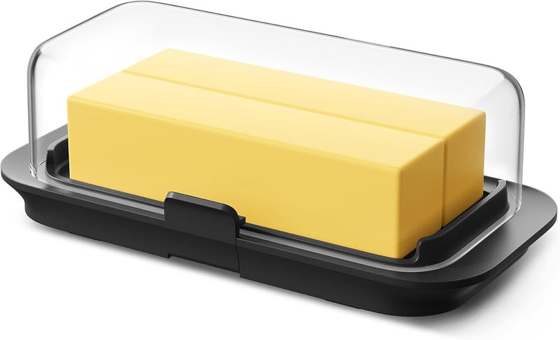 Pisol Large Butter Dish with Lid for Countertop and Fridge Refrigerator Door Shelf, Airtight 250g Butter Keeper for East Coast/West Coast/European/Kerrygold Butter/French Butter/Cream Cheese - Image 4