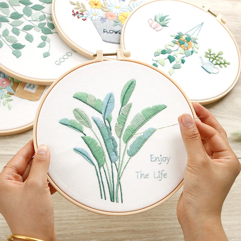 New Embroidery Diy Simple Beginner Training Material Package Su Embroidery Hunan Embroidery Cross Stitch French Production Beginner - Image 3