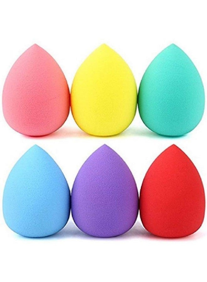 CETC Makeup Sponge Beauty Blender Puff (Colour And Style May Vary, Multicolour) - Pack Of 6 - Image 1