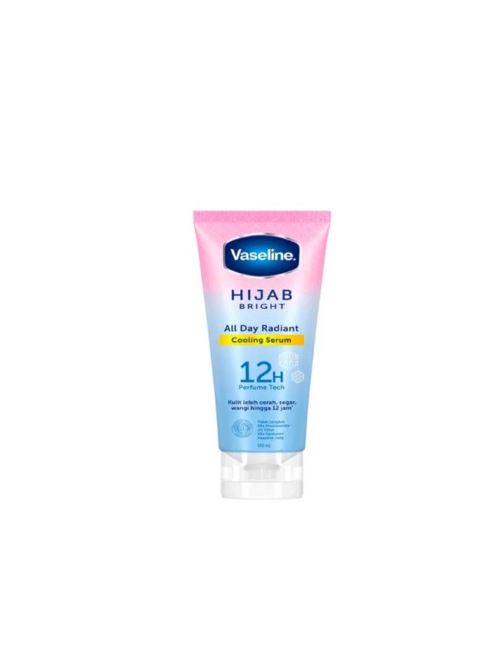 Vaseline Hijab Bright  All Day Radiant Cooling Body Serum 180ml - Image 1