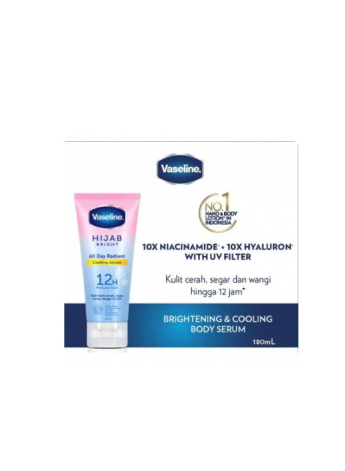 Vaseline Hijab Bright  All Day Radiant Cooling Body Serum 180ml - Image 5