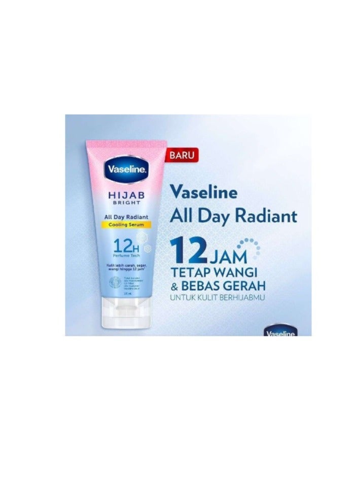 Vaseline Hijab Bright  All Day Radiant Cooling Body Serum 180ml - Image 4