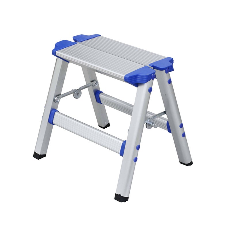 1Pc Household Aluminum Alloy Folding Small Ladder Stool Ladder Chair Dual Pony Stool( ) - Image 4
