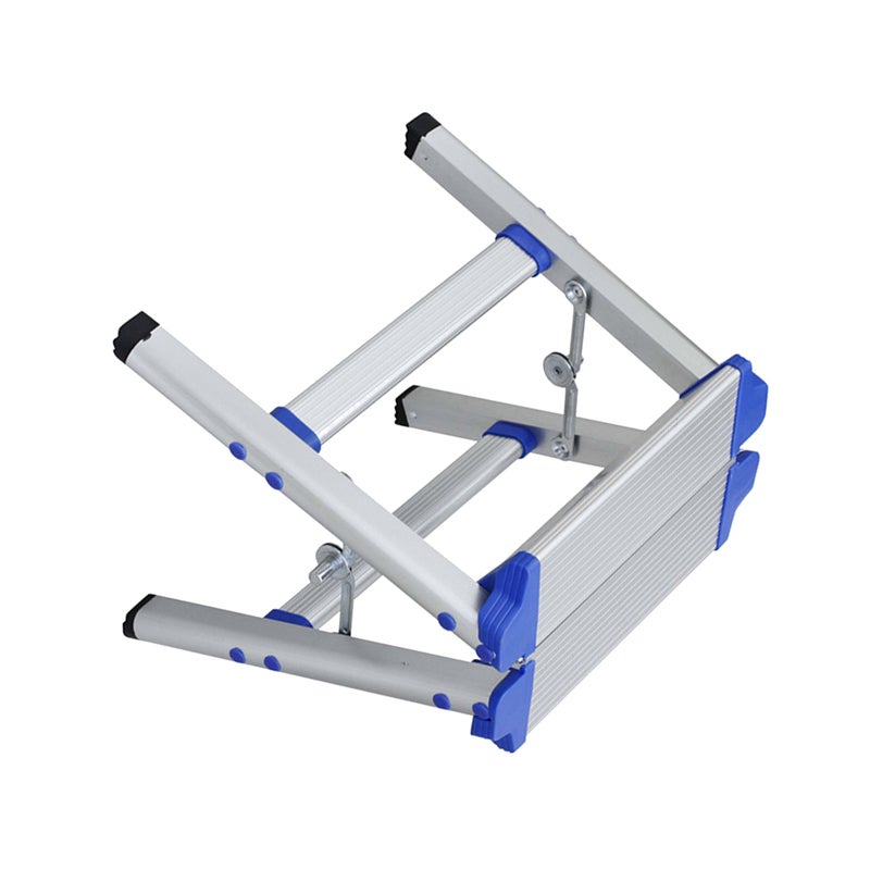 1Pc Household Aluminum Alloy Folding Small Ladder Stool Ladder Chair Dual Pony Stool( ) - Image 2