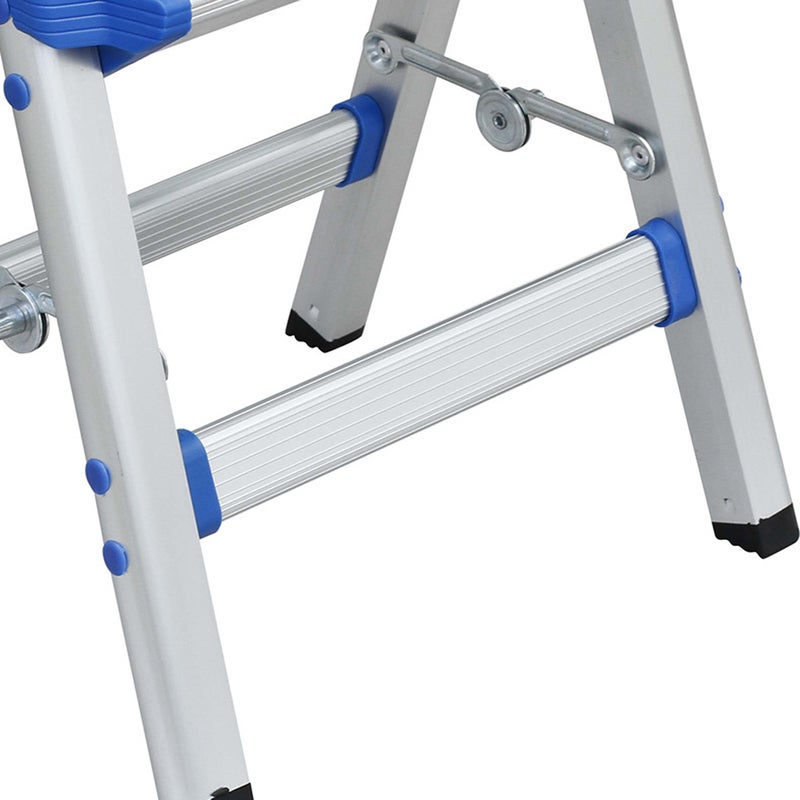 1Pc Household Aluminum Alloy Folding Small Ladder Stool Ladder Chair Dual Pony Stool( ) - Image 3