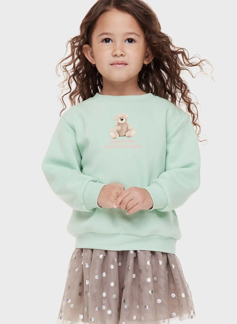 H&M Kids Glittery Tulle Midi Skirt