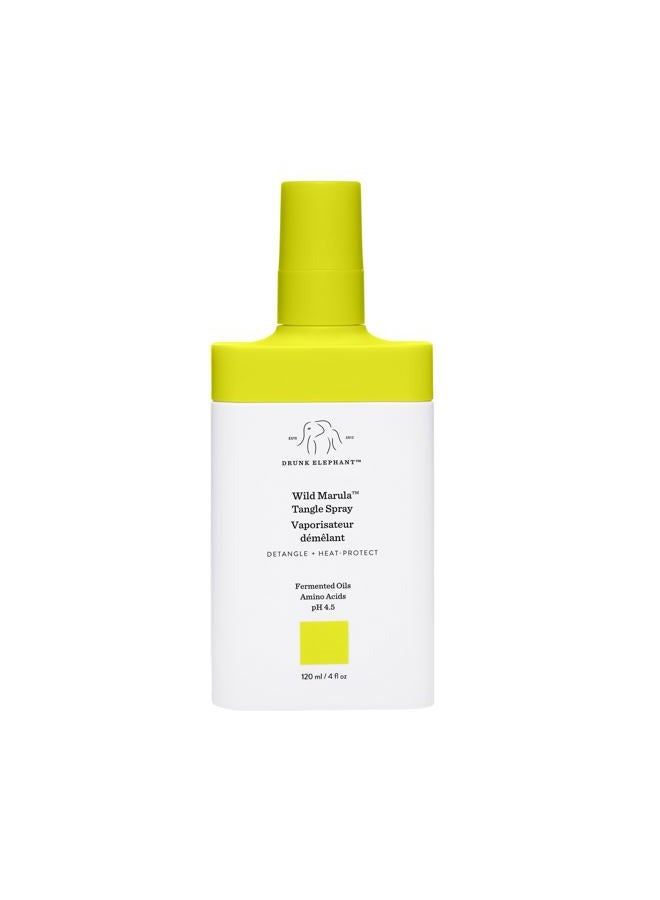 Drunk Elephant Wild Marula Tangle Spray - 120 ml/4 fl oz - Detangler and Heat Protectant - Clean Clinical - Sulfate-Free - Cruelty-Free - Dermatologist-Tested - Free of Essential Oils, Silicones, SLS  - Image 1