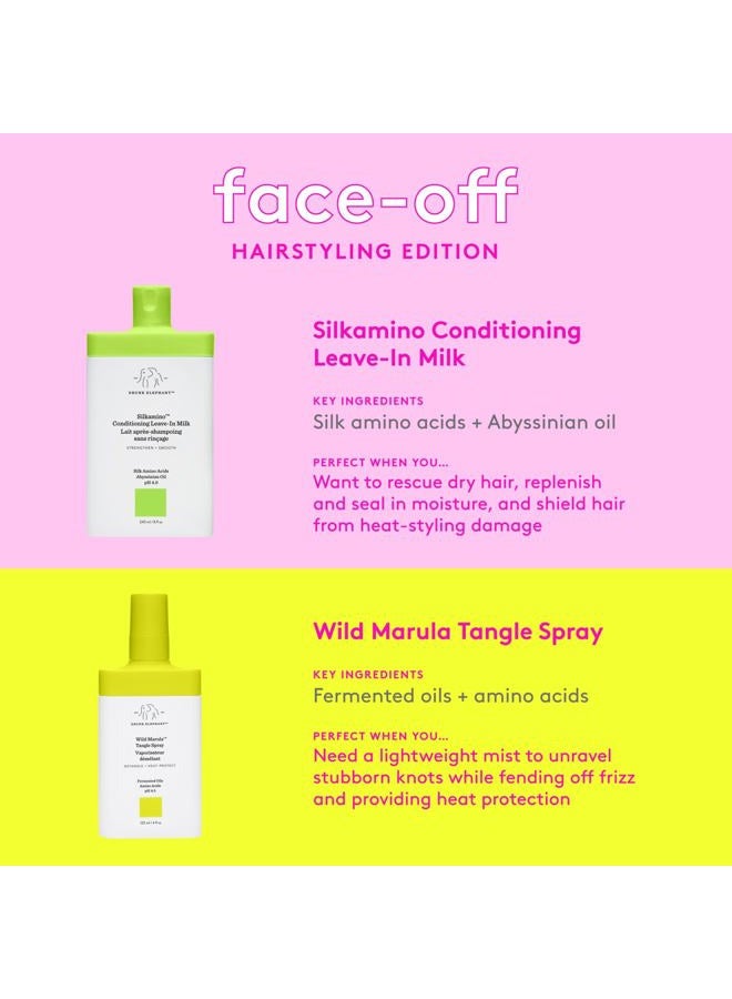 Drunk Elephant Wild Marula Tangle Spray - 120 ml/4 fl oz - Detangler and Heat Protectant - Clean Clinical - Sulfate-Free - Cruelty-Free - Dermatologist-Tested - Free of Essential Oils, Silicones, SLS  - Image 5