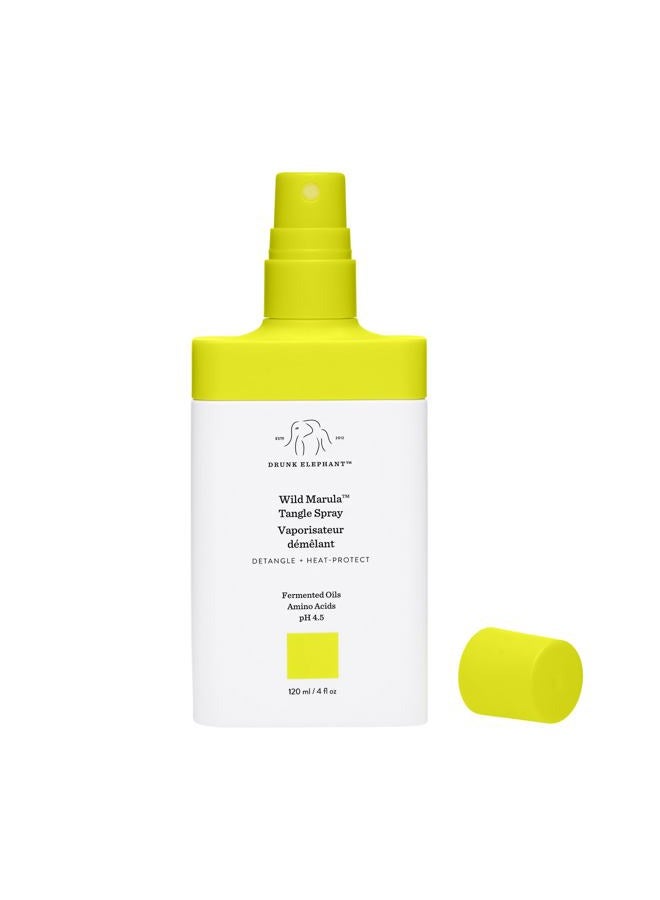 Drunk Elephant Wild Marula Tangle Spray - 120 ml/4 fl oz - Detangler and Heat Protectant - Clean Clinical - Sulfate-Free - Cruelty-Free - Dermatologist-Tested - Free of Essential Oils, Silicones, SLS  - Image 2