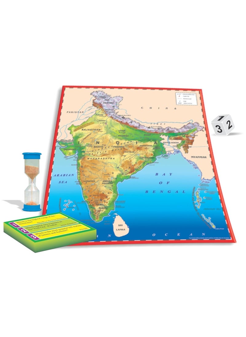 Creative's - Creative's Play & Discover India | Informative Game to Know India | Map Reading Skills| Geography Game | Educational Game for Kids | Learning Educational Toy| General Knowledge |Ages 8 & up - Image 1
