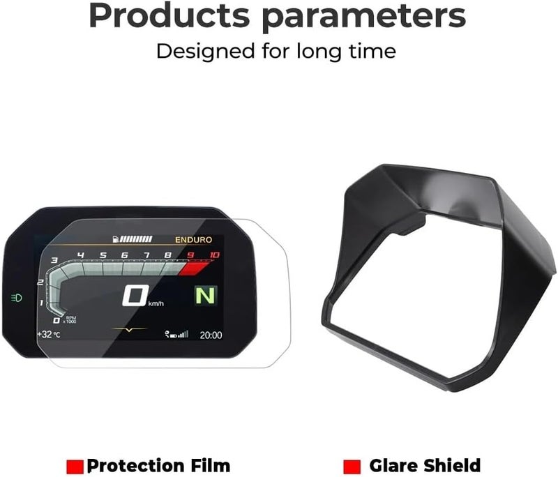 Vuzmode Speedometer Sun Visor for BMW Motorcycles - Image 3